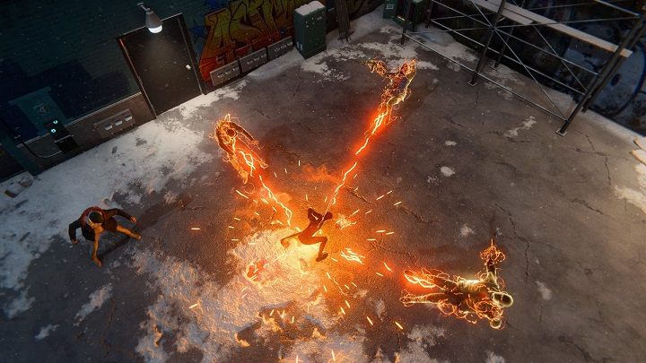 Po serii ćwiczeń i pokonaniu złodziei odblokujesz testy w szkoleniu Spider-Mana, podejdź jeszcze raz do komputera i sprawdź aktywności przygotowane przez Petea - Spider-Man Miles Morales: Nowe fłip - solucja, opis przejścia - Spider-Man Miles Morales - poradnik, solucja