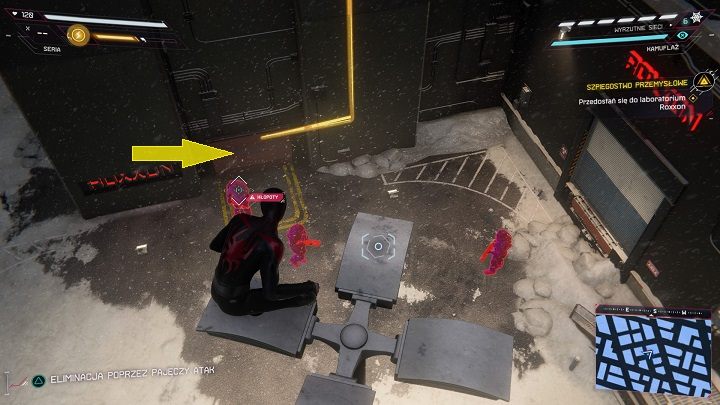 Dotrzyj do laboratorium Roxxon w Chinatown - Spider-Man Miles Morales: Szpiegostwo przemysłowe - solucja, opis przejścia - Spider-Man Miles Morales - poradnik, solucja
