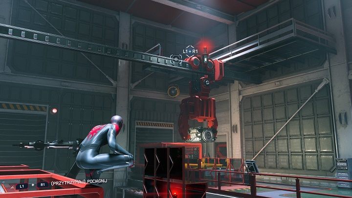 Podążaj za Phin i pomóż jej przedostać się do następnego pomieszczenia - Spider-Man Miles Morales: Spotkanie na szczycie - solucja, opis przejścia - Spider-Man Miles Morales - poradnik, solucja