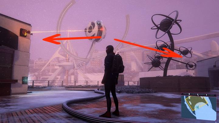 Przed samym centrum nauki są dwa generatory - Spider-Man Miles Morales: Jak prawdziwi naukowcy - solucja, opis przejścia - Spider-Man Miles Morales - poradnik, solucja