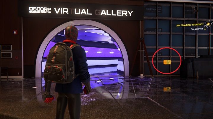 Wskocz na dach i użyj jadowitej rozwałki aby dostać się do środka - Spider-Man Miles Morales: Jak prawdziwi naukowcy - solucja, opis przejścia - Spider-Man Miles Morales - poradnik, solucja