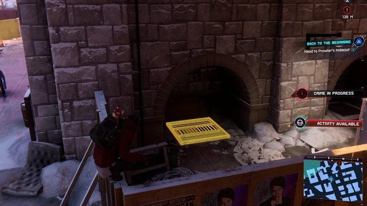 Gdy dotrzesz, wciśnij R3 aby przeskanować otoczenie - Spider-Man Miles Morales: Powrót do początku - solucja, opis przejścia - Spider-Man Miles Morales - poradnik, solucja