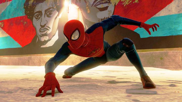 Ten ręcznie robiony kostium, Miles otrzymuje od Petera podczas 3 misji głównej - Prezent pożegnalny (Parting Gift) - Spider-Man Miles Morales: Kostium Wielka Odpowiedzialność - jak odblokować? - Spider-Man Miles Morales - poradnik, solucja