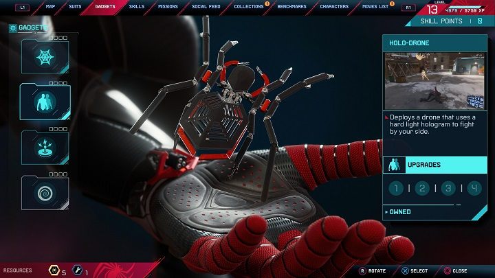 Holodron zostanie odblokowany podczas wykonywania 6 misji głównej - Kłopoty w Harlemskim metrze (Harlem trains out of service) - Spider-Man Miles Morales: Holodron - lista modyfikacji - Spider-Man Miles Morales - poradnik, solucja