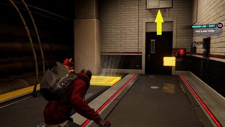 4) Kolejna skrytka jest w laboratorium Roxxon - Spider-Man Miles Morales: Skrytki Undergroundu - wszystkie lokacje, lista - Spider-Man Miles Morales - poradnik, solucja