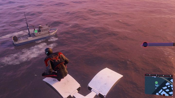 Drugą kapsułę znajdziesz na starej łódce, pływającej w dokach Chinatown - Spider-Man Miles Morales: Kapsuły czasu - wszystkie lokacje, lista - Spider-Man Miles Morales - poradnik, solucja