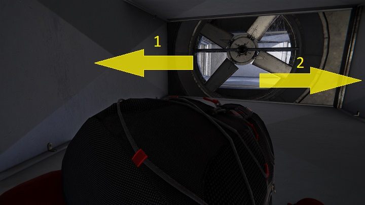 Po drodze zatrzymaj kolejny wiatrak, skręć w lewo i wyskocz przez kratkę do pomieszczenia ze skrzyniami - Spider-Man Miles Morales: Laboratoria Roxxon - wszystkie lokacje, lista - Spider-Man Miles Morales - poradnik, solucja