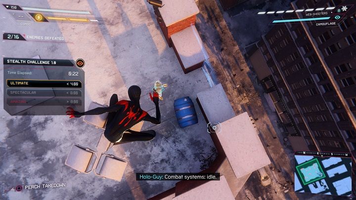 Wyzwanie poruszania 1 - Spider-Man Miles Morales: Wyzwania skradania się - wszystkie wyzwania - Spider-Man Miles Morales - poradnik, solucja