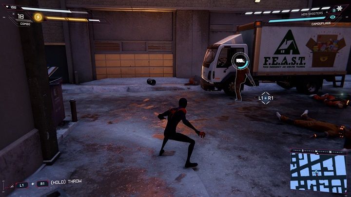 W centrum Midtown złodzieje próbują ukraść ciężarówkę F - Spider-Man Miles Morales: Przestępstwa z aplikacji MSMZS - solucja, lista - Spider-Man Miles Morales - poradnik, solucja