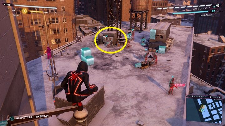 W tej dzielnicy dostępna jest 1 aktywność z aplikacji MSMZS - Awaria łączności ratunkowej (Emergency comms down) - Spider-Man Miles Morales: Harlem - mapa, znajdźki, lokacje - Spider-Man Miles Morales - poradnik, solucja