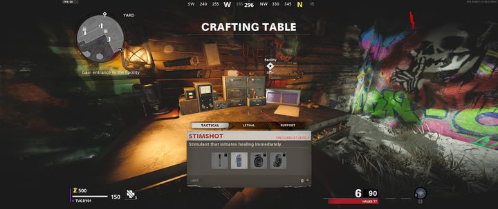 Przedmioty do leczenia możesz uzyskać przy stole do wytwarzania. - Call of Duty Cold War: Tryb zombie - porady na start - Call of Duty Cold War - poradnik do gry