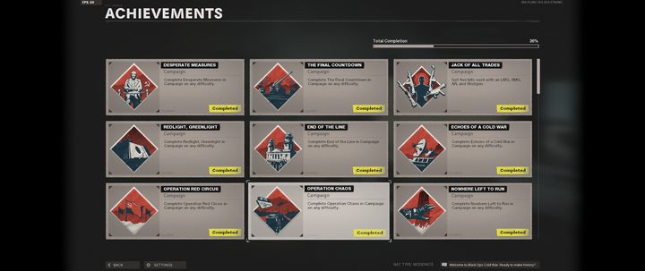 Część osiągnięć polega na przejściu misji na dowolnym poziomie trudności. - Call of Duty Cold War: Osiągnięcia/Trofea - lista - Call of Duty Cold War - poradnik do gry