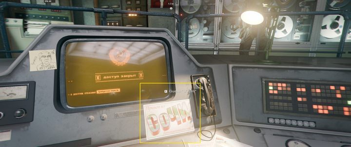 Hasło odgadniesz dzięki wskazówce przy monitorze - Call of Duty Cold War: Niewygodna prawda - solucja, opis przejścia - Call of Duty Cold War - poradnik do gry