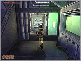 Aktywuj przycisk po prawej, za barierką, by przywołać windę - [Misja 28] Aquatic Research Area (cz.2) | Tomb Raider The Angel of Darkness - Tomb Raider: The Angel of Darkness - poradnik do gry