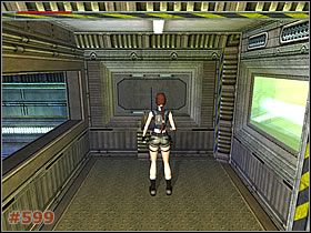 Teraz popchnij go w stronę pomieszczenia z ociekającymi krwią karatami [#598 ] i zostaw dokładnie pod nimi - [Misja 28] Aquatic Research Area (cz.2) | Tomb Raider The Angel of Darkness - Tomb Raider: The Angel of Darkness - poradnik do gry