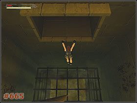 Musisz wspiąć się po niej w miejscu dokładnie pod zapadnią [#664] - [Misja 32] Eckhardts Lab (cz.1) | Tomb Raider The Angel of Darkness - Tomb Raider: The Angel of Darkness - poradnik do gry