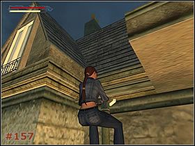 Znajdujesz się na balkonie budynku, tuż przy cmentarzu - [Misja 08] St. Aicards Graveyard (cz.1) | Tomb Raider The Angel of Darkness - Tomb Raider: The Angel of Darkness - poradnik do gry