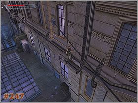 Podskocz w górę tak, by stojąc twarzą do wentylatora chwycić się znajdującej wyżej półki - [Misja 12] Louvre Galleries (cz.2) | Tomb Raider The Angel of Darkness - Tomb Raider: The Angel of Darkness - poradnik do gry