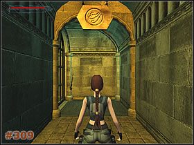 Za każdymi znajduje się jedna dźwignia [#308] - ale tylko jedna na trzy jest odpowiednia - [Misja 15] Hall of Seasons - przejścia do czterech sal i okrągła sala (cz.1) - Tomb Raider: The Angel of Darkness - poradnik do gry
