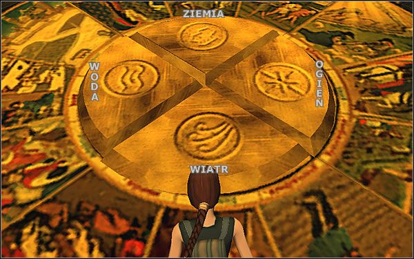 Pod pomieszczeniem znajduje się istny tor z pułapkami, do którego będziesz zrzucany, jeśli pociągniesz złą dźwignię - [Misja 15] Hall of Seasons - przejścia do czterech sal i okrągła sala (cz.1) - Tomb Raider: The Angel of Darkness - poradnik do gry