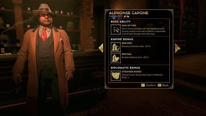 Al Capone jest skuteczny niezależnie od tego w jaki sposób chcesz poprowadzić swoje imperium - Empire of Sin: Al Capone - boss, charakterystyka - Empire of Sin - poradnik do gry
