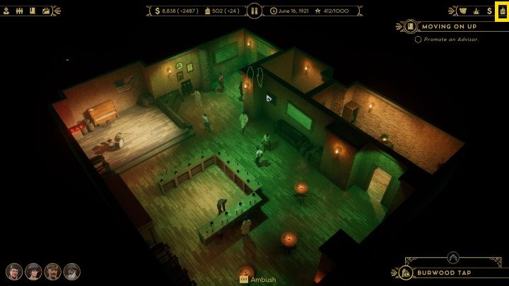 Znajdziesz tam 4 zakładki - Empire of Sin: Alkohole - produkcja, dystrybucja - Empire of Sin - poradnik do gry