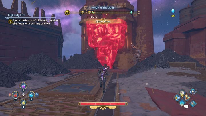 Po pokonaniu nowych przeciwników, udaj się do pierwszego pieca - Immortals Fenyx Rising: Rozpal mnie - solucja, opis przejścia - Immortals Fenyx Rising - poradnik do gry