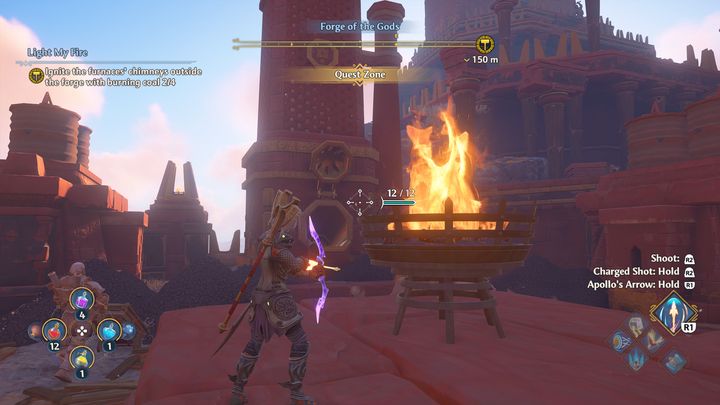 Musisz się spieszyć, gdyż dźwignia powoli przestanie działać - Immortals Fenyx Rising: Rozpal mnie - solucja, opis przejścia - Immortals Fenyx Rising - poradnik do gry