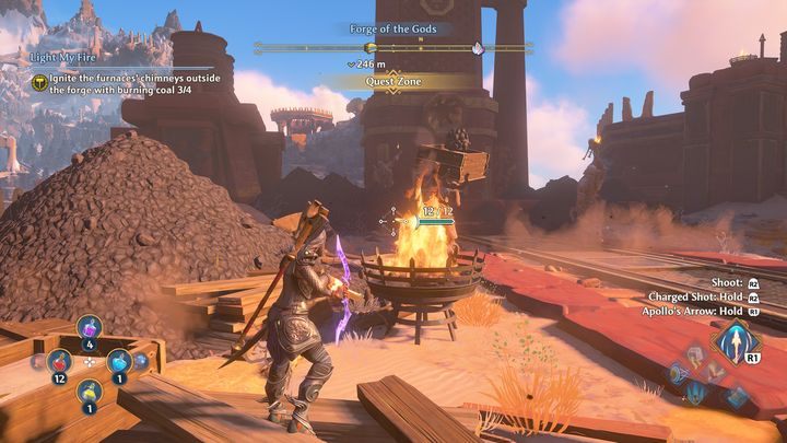 Ostatni piec znajduje się po lewej stronie na dole - Immortals Fenyx Rising: Rozpal mnie - solucja, opis przejścia - Immortals Fenyx Rising - poradnik do gry