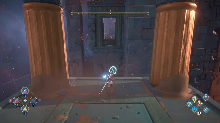 Na samym końcu drogi znajduje się kilka kolumn - Immortals Fenyx Rising: Mroczne sztuki - solucja, opis przejścia - Immortals Fenyx Rising - poradnik do gry