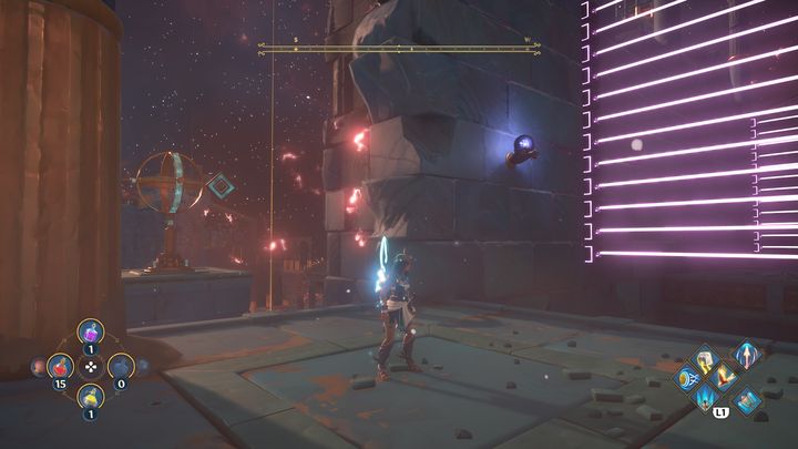 Idąc dalej, strzelić będziesz musiał w drogowskaz, zmieniając kierunek wiatru - Immortals Fenyx Rising: Mroczne sztuki - solucja, opis przejścia - Immortals Fenyx Rising - poradnik do gry