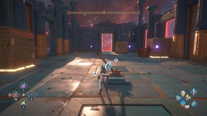 Poczekaj aż skrzynie przejdą na lewą stronę - Immortals Fenyx Rising: Mroczne sztuki - solucja, opis przejścia - Immortals Fenyx Rising - poradnik do gry