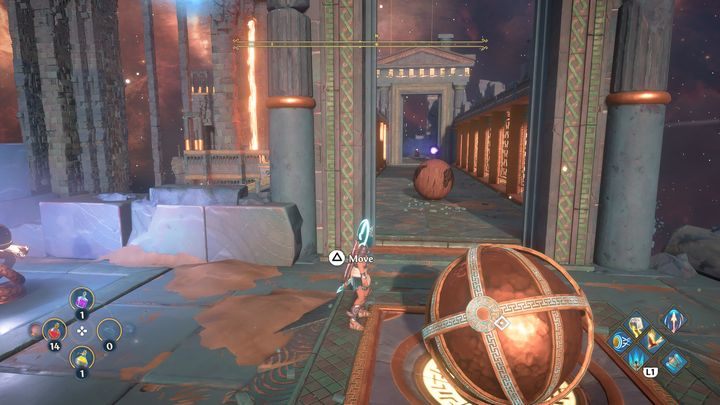 Po umieszczeniu kuli, zajmij się drugą - Immortals Fenyx Rising: Mroczne sztuki - solucja, opis przejścia - Immortals Fenyx Rising - poradnik do gry