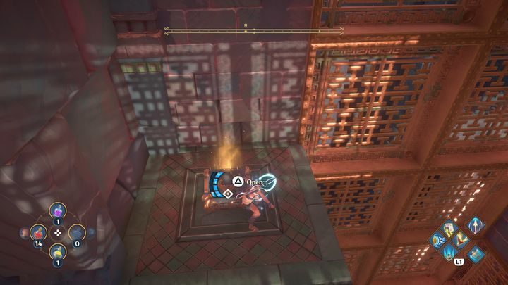 Po lewej stronie znajduje się również skrzynia, którą warto otworzyć - Immortals Fenyx Rising: Mroczne sztuki - solucja, opis przejścia - Immortals Fenyx Rising - poradnik do gry