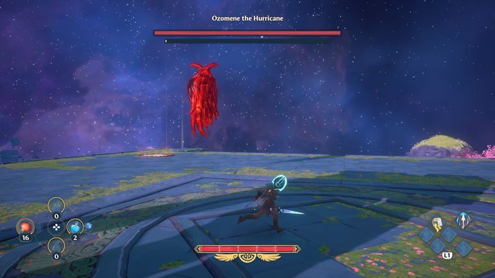 Ozomene, jest szybki przeciwnikiem, często znajduje się w powietrzu, przez co ciężko ją zaatakować - Immortals Fenyx Rising: Ozomene the Hurricane - boss, jak pokonać? - Immortals Fenyx Rising - poradnik do gry