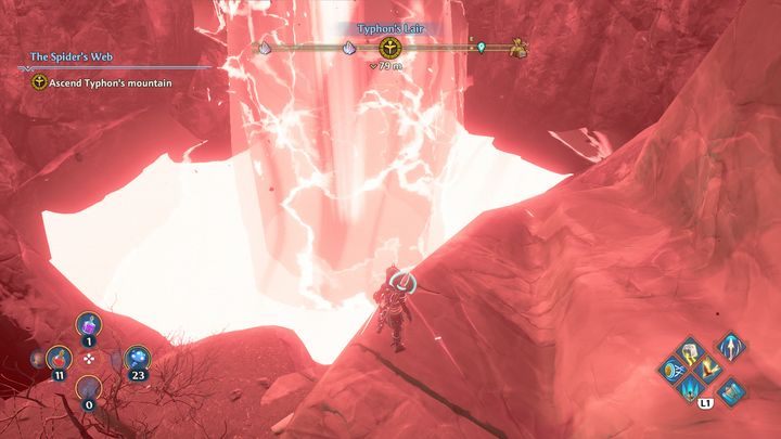 Po wybraniu opcji tak, wskocz do Czeluści Tyfona - Immortals Fenyx Rising: Pajęcza sieć - solucja, opis przejścia - Immortals Fenyx Rising - poradnik do gry