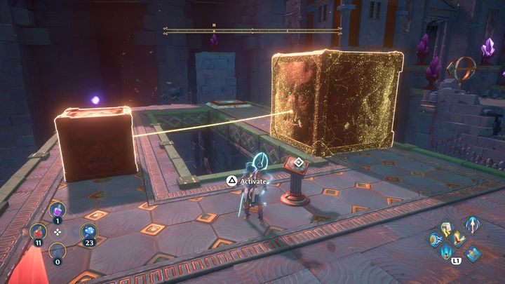 Najpierw udaj się w lewo, będziesz miał tam dwie zagadki do rozwiązania - Immortals Fenyx Rising: Pajęcza sieć - solucja, opis przejścia - Immortals Fenyx Rising - poradnik do gry