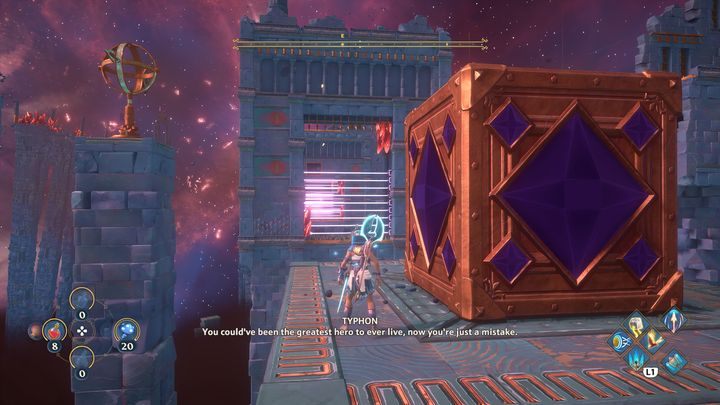 Na górze czeka cię podobne zadanie, tym razem jest jednak trudniejsze do wykonania - Immortals Fenyx Rising: Pajęcza sieć - solucja, opis przejścia - Immortals Fenyx Rising - poradnik do gry