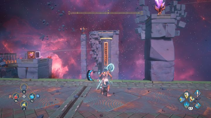 Pamiętasz łamigłówkę z przesunięciem połączonych bloków po lewej stronie - Immortals Fenyx Rising: Pajęcza sieć - solucja, opis przejścia - Immortals Fenyx Rising - poradnik do gry