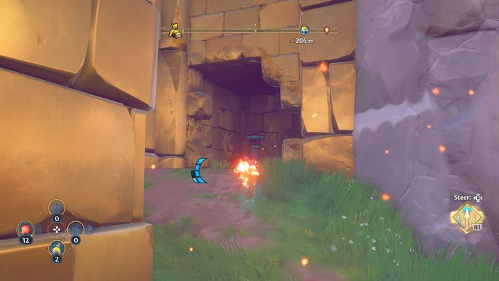 Cel po lewej stronie znajduje się za czerwoną barierą - Immortals Fenyx Rising: Skrzynie (Dolina Wiecznej Wiosny) - mapa, lista - Immortals Fenyx Rising - poradnik do gry