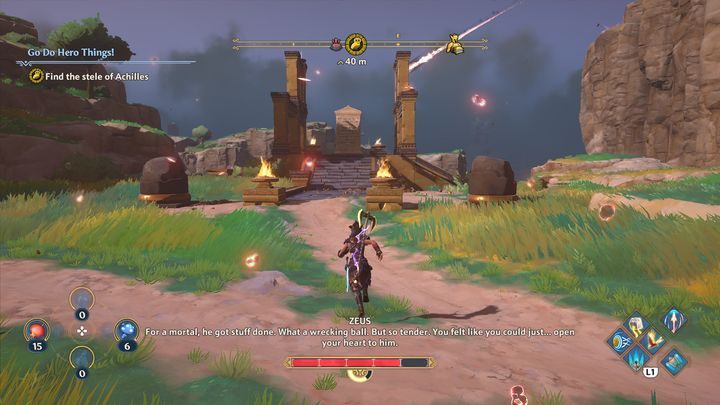 Następnie musisz ponownie znaleźć stelę, tym razem Achillesa - Immortals Fenyx Rising: Zajmij się bohaterską robotą! - solucja, opis przejścia - Immortals Fenyx Rising - poradnik do gry