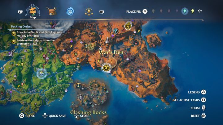 Po rozmowie z Aresem, do wykonania będziesz miał dwa zadania - Immortals Fenyx Rising: Hierarchia ważności - solucja, opis przejścia - Immortals Fenyx Rising - poradnik do gry