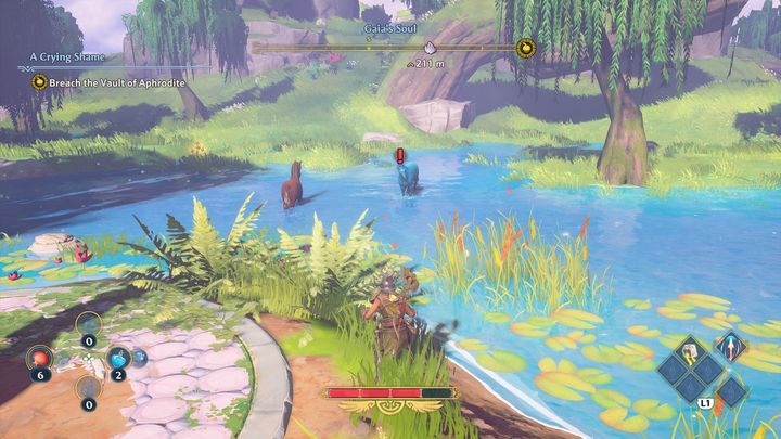 Fenyx potrafi skradać się w grze, dzięki czemu przeciwnicy nie są w stanie nas dostrzec - Immortals Fenyx Rising: Porady na start - Immortals Fenyx Rising - poradnik do gry