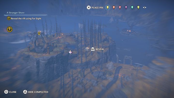 Bystry wzrok pozwala ci widzieć o wiele więcej, śledzić zadania, oraz co najważniejsze, odkrywać ikony na mapie - Immortals Fenyx Rising: Porady na start - Immortals Fenyx Rising - poradnik do gry