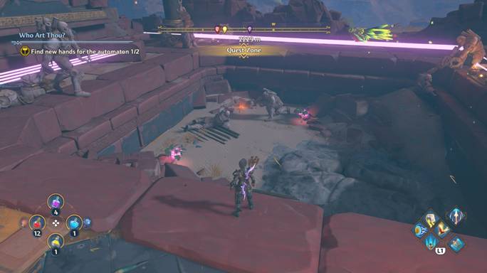 Po lewej stronie znajduje się blok - Immortals Fenyx Rising: Skrzynie (Kraina kowali) - mapa, lista - Immortals Fenyx Rising - poradnik do gry