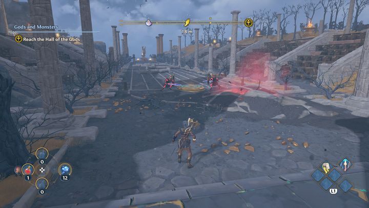 Ambrozja dostępna jest na szczycie góry niedaleko Mitycznego Wyzwania Nawigacja - Immortals Fenyx Rising: Ambrozja (Niszczycielskie Skały) - mapa, lista - Immortals Fenyx Rising - poradnik do gry