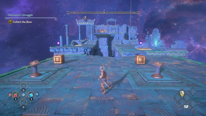 Następnie aktywuj dwa przycisku, dzięki czemu stworzysz dwa bloki - Immortals Fenyx Rising: Zmagania Odyseusza - solucja, opis przejścia - Immortals Fenyx Rising - poradnik do gry