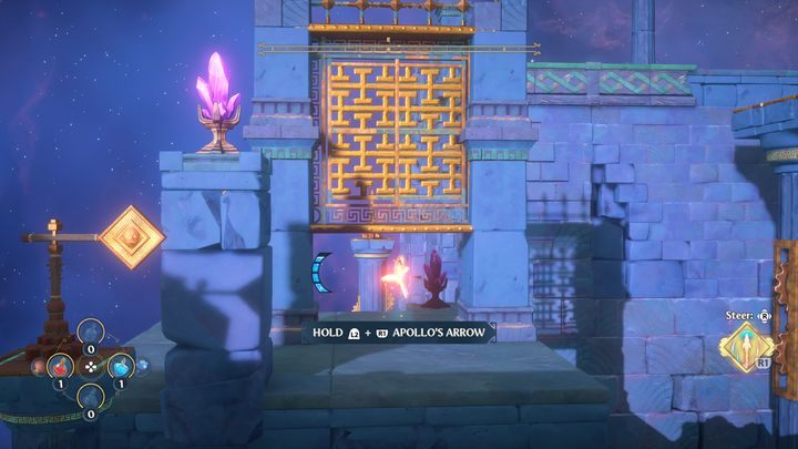 Dzięki tej umiejętności, możesz kontrolować strzałę w locie, ponadto czas nieco zwalnia, aby móc ją lepiej kontrolować - Immortals Fenyx Rising: Zmagania Odyseusza - solucja, opis przejścia - Immortals Fenyx Rising - poradnik do gry