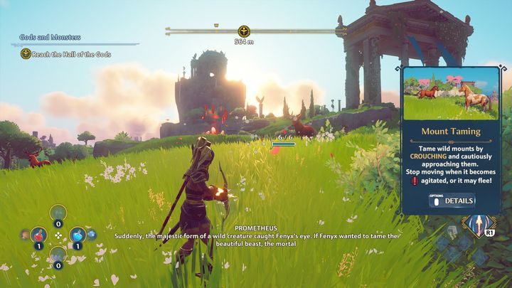 Podczas kierowania się do znacznika, powinieneś napotkać stado jeleni - Immortals Fenyx Rising: Bogowie i Potwory - solucja, opis przejścia - Immortals Fenyx Rising - poradnik do gry