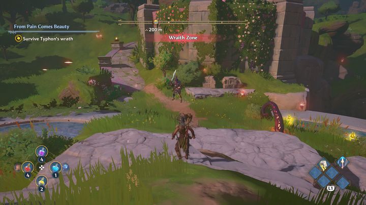 Gdy oddasz jej przedmiot, nastąpi cutscenka, a po niej, nowe wydarzenie, tzw - Immortals Fenyx Rising: Piękno rodzi się w bólu - solucja, opis przejścia - Immortals Fenyx Rising - poradnik do gry